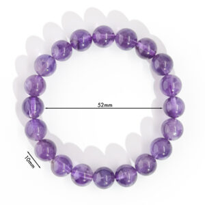 Royal Amethyst Wisdom Bracelet with Purple Gemstone for Calm and Intuition