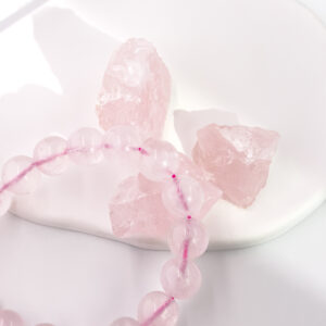 Jelly-Grade Madagascar Rose Quartz Bracelet for Love, Healing, and Self-Worth