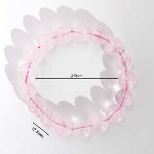 Jelly-Grade Madagascar Rose Quartz Bracelet for Love, Healing, and Self-Worth