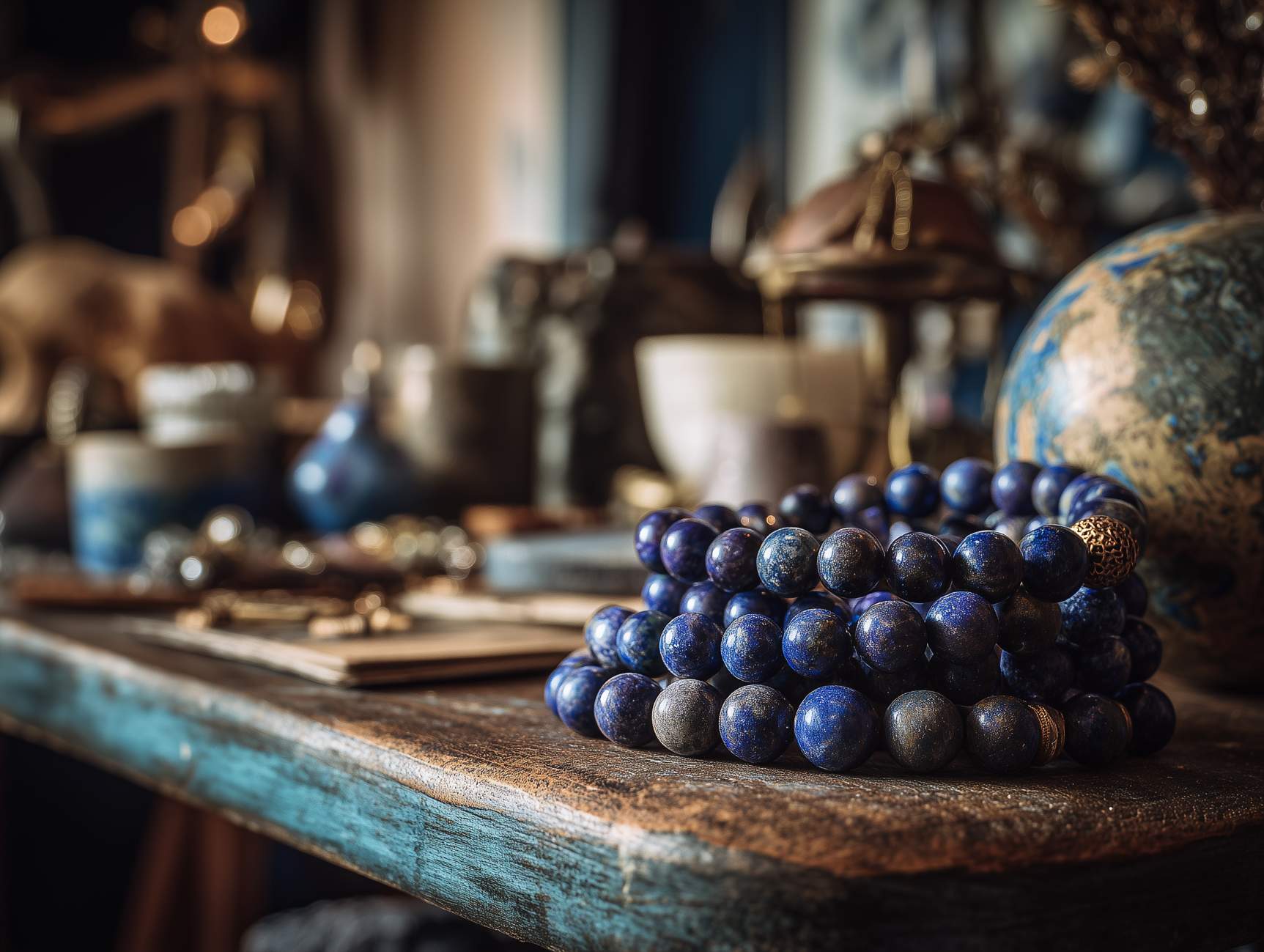Lapis_Lazuli_Beads_on_table