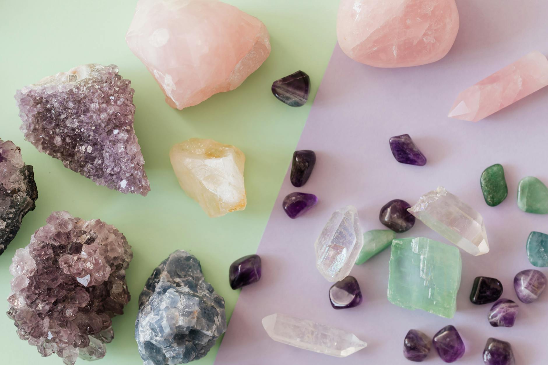 Comparison of natural pale citrine versus dark orange heat-treated amethyst-photo-by-pexels